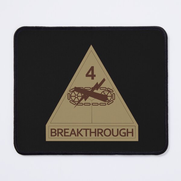 Item preview, Army - SSI - 4th Armored Division w Name Tape - Subdued Desert X 300 designed and sold by Military Insignia Products.