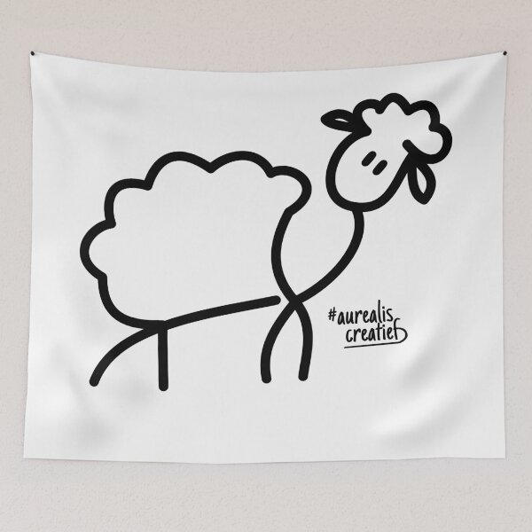Item preview, Fluffy Sheep - Dynamic Stylish Line art designed and sold by Aurealis Creatief.