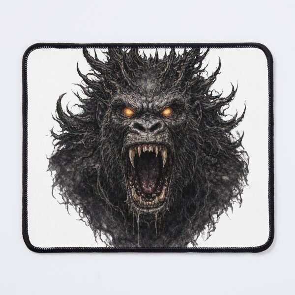 Item preview, Demonic gorilla beast with glowing eyes designed and sold by bebeshoppl.