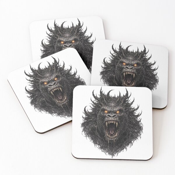 Item preview, Demonic gorilla beast with glowing eyes  designed and sold by bebeshoppl.