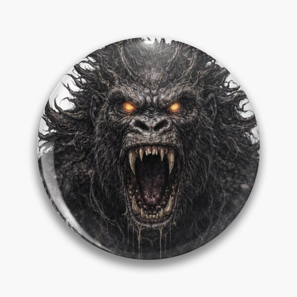 Item preview, Demonic gorilla beast with glowing eyes  designed and sold by bebeshoppl.