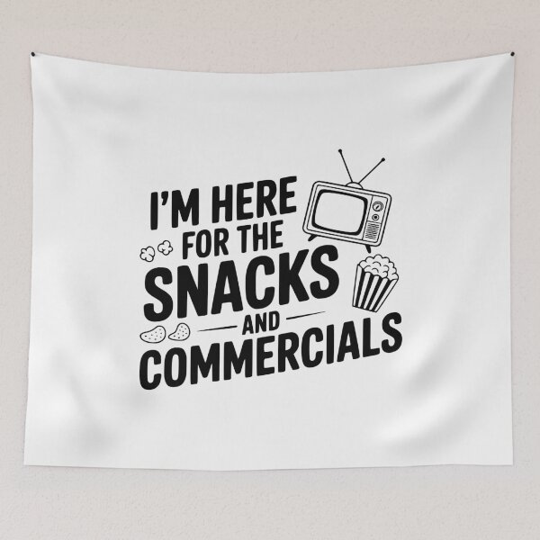 Item preview, I'm Here for the Snacks and Commercials designed and sold by Frank Ring.