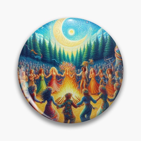 Item preview, Solstice Fire Dance Under the Sacred Moon designed and sold by Sybille-Yates.