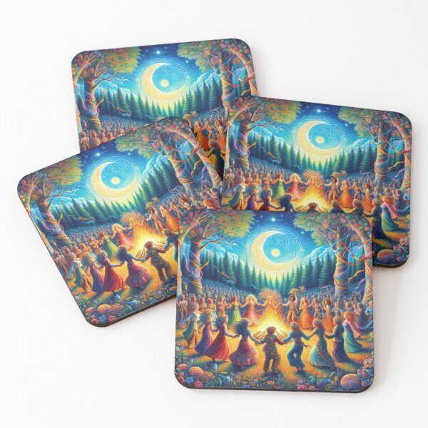 Item preview, Solstice Fire Dance Under the Sacred Moon designed and sold by Sybille-Yates.