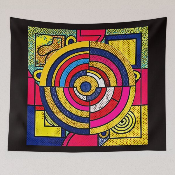 Item preview, Chromatic Pulse: Concentric Energy in Pop Geometry #1 designed and sold by Helios Be. Lavsh.