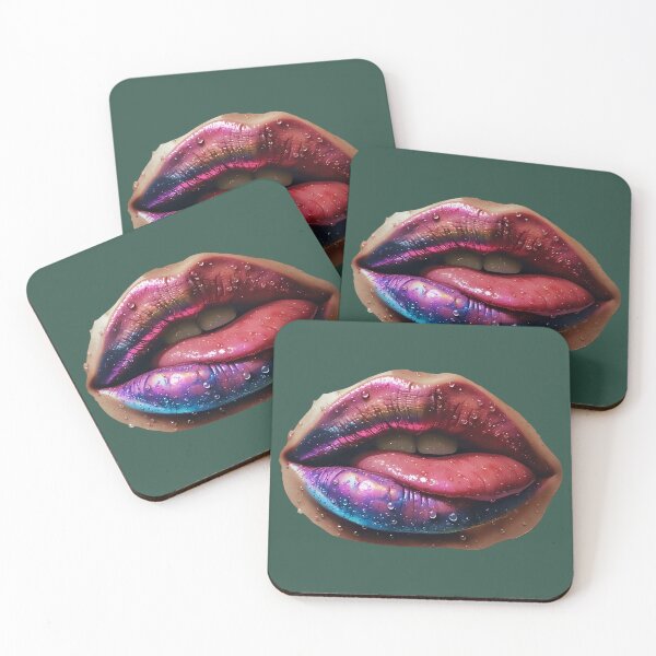 Item preview, Futuristic Glossy Lips lick it  designed and sold by Neer arts.