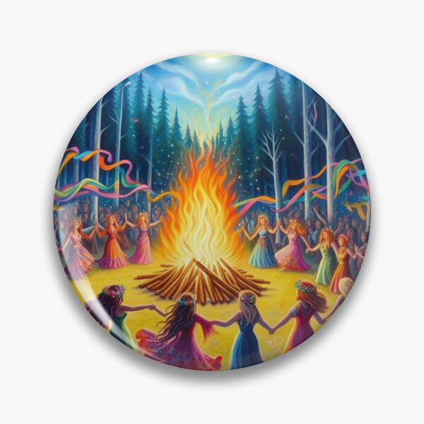 Item preview, Solstice Fire Dance Under the Sacred Moon designed and sold by Sybille-Yates.