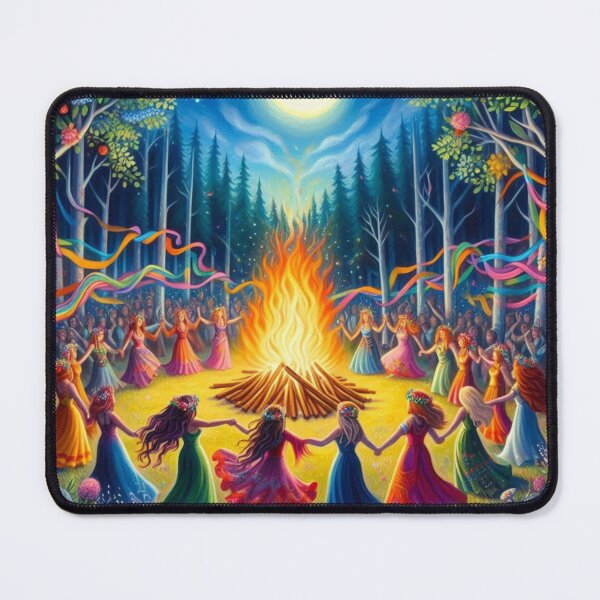 Item preview, Solstice Fire Dance Under the Sacred Moon designed and sold by Sybille-Yates.