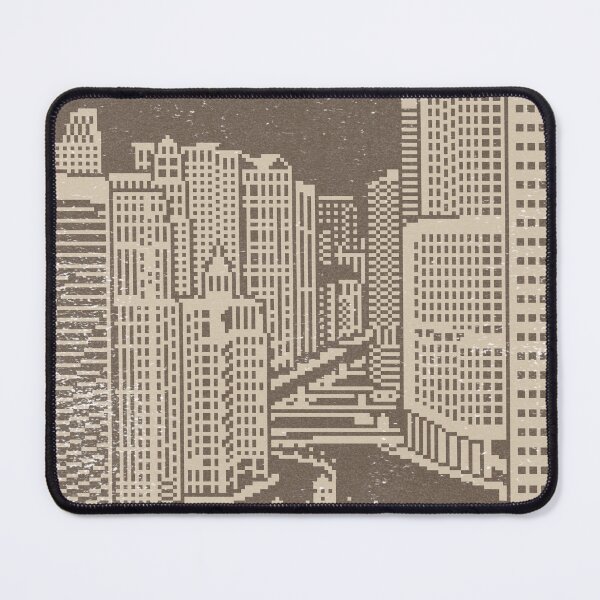 Item preview, Chicago River Pixel Art - Fawn + Dove designed and sold by Irene Estelle.