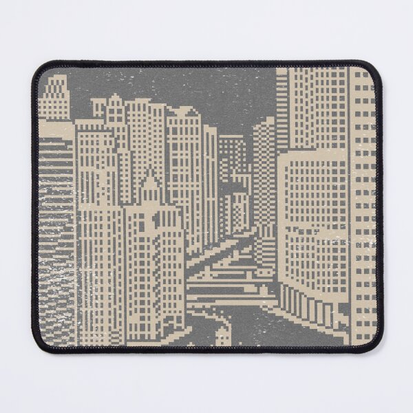 Item preview, Chicago River Pixel Art - Slate + Dove designed and sold by Irene Estelle.
