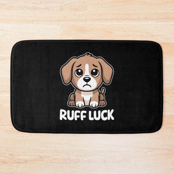 Item preview, Ruff Luck! Funny Dog Pun designed and sold by PMCreative.