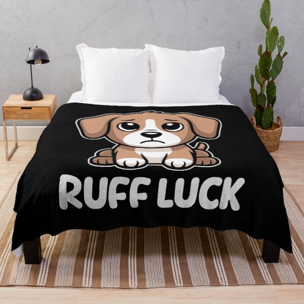 Item preview, Ruff Luck! Funny Dog Pun designed and sold by PMCreative.