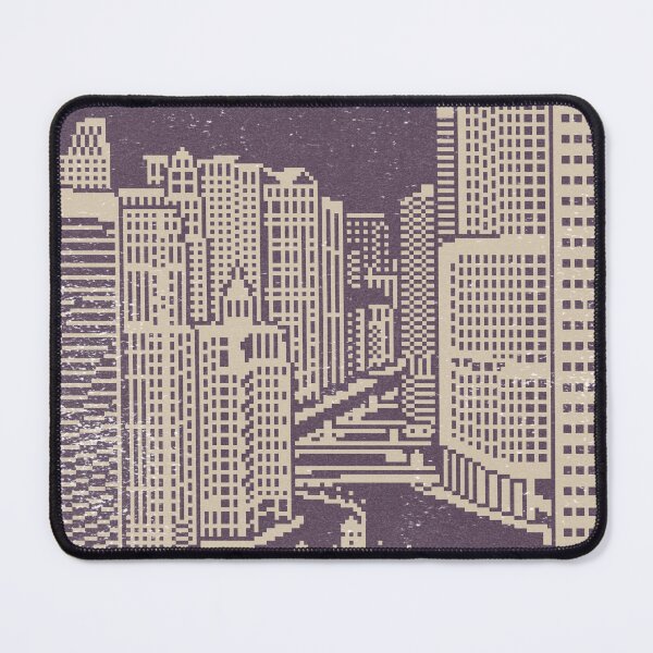Item preview, Chicago River Pixel Art - Fig + Dove designed and sold by Irene Estelle.