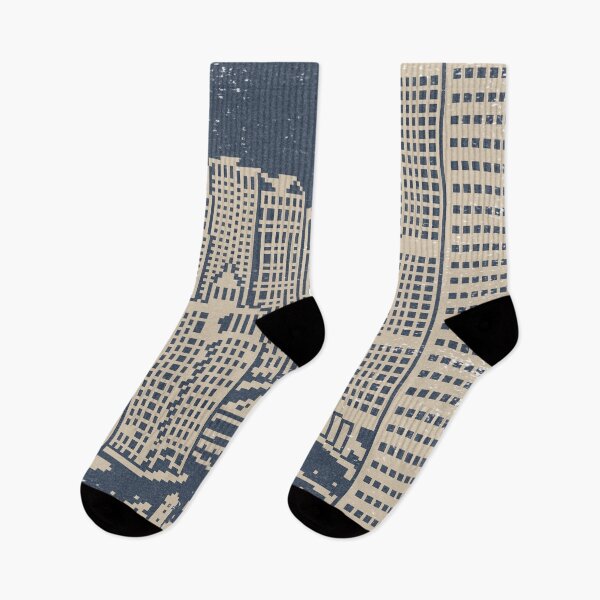Item preview, Chicago River Pixel Art - Dusk + Dove designed and sold by Irene Estelle.
