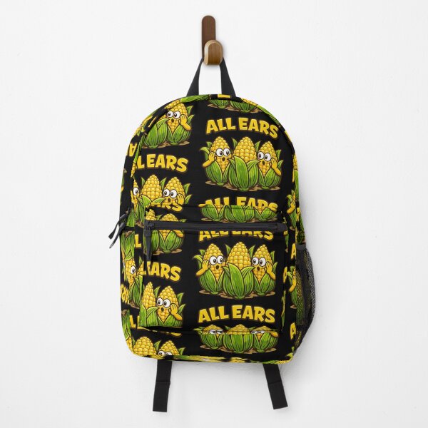Item preview, All Ears Funny Corn Pun Cartoon Listening Humor Design designed and sold by TeeTimeTreasure.