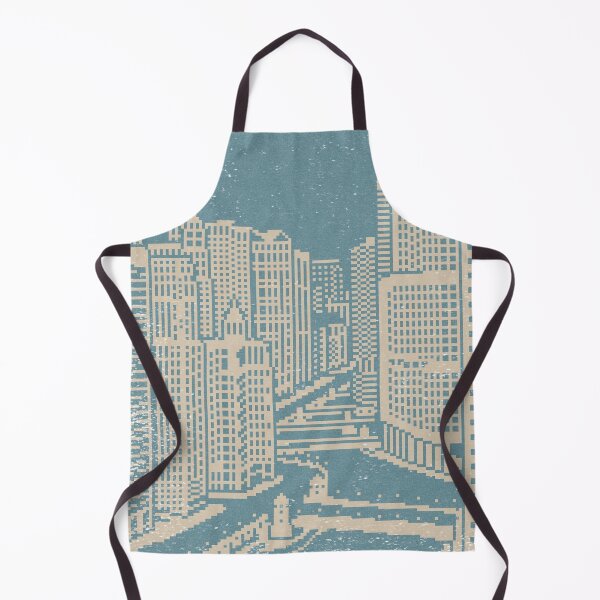 Item preview, Chicago River Pixel Art - Peacock + Dove designed and sold by Irene Estelle.