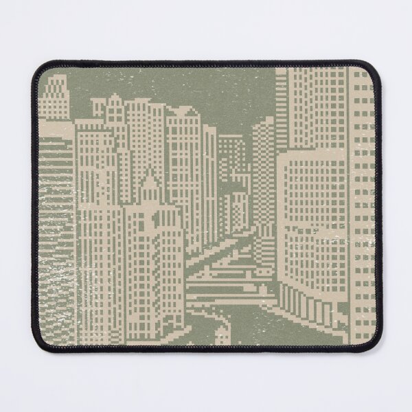 Item preview, Chicago River Pixel Art - Sage + Dove designed and sold by Irene Estelle.