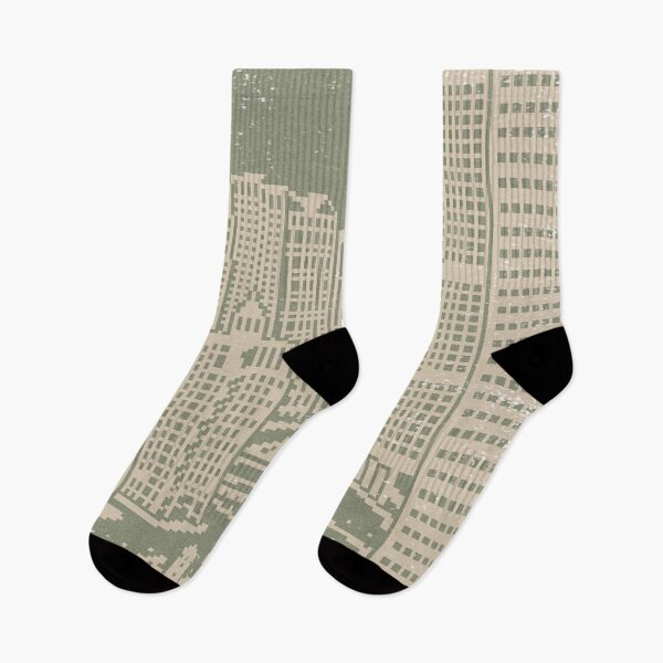 Item preview, Chicago River Pixel Art - Sage + Dove designed and sold by Irene Estelle.