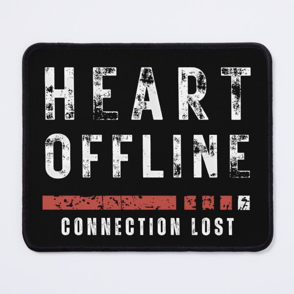 Item preview, Heart Offline Connection Lost Shirt – Anti Valentine Streetwear Graphic Tee designed and sold by Jackie2024.