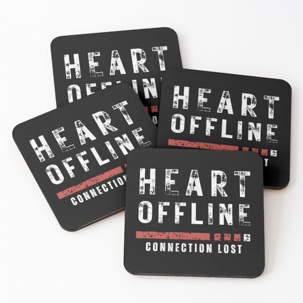 Item preview, Heart Offline Connection Lost Shirt – Anti Valentine Streetwear Graphic Tee designed and sold by Jackie2024.