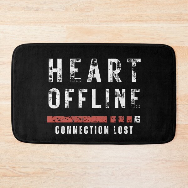 Item preview, Heart Offline Connection Lost Shirt – Anti Valentine Streetwear Graphic Tee designed and sold by Jackie2024.