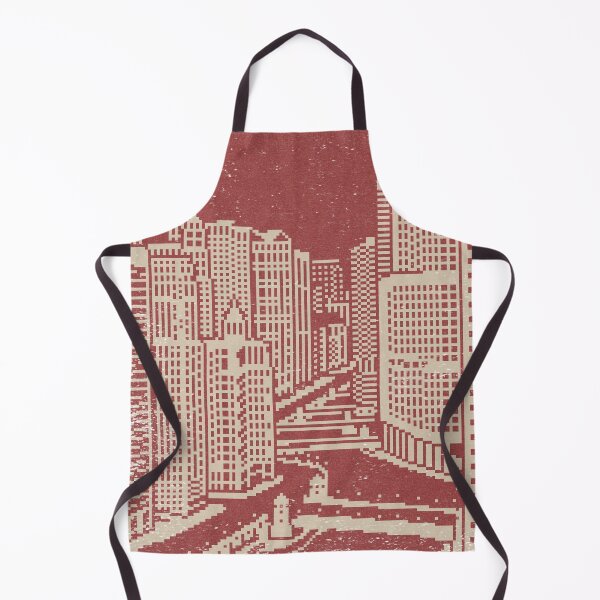 Item preview, Chicago River Pixel Art - Ruby + Dove designed and sold by Irene Estelle.
