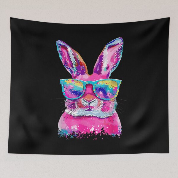 Item preview, Easter Bunny With Tie Dye Glasses Easter Day designed and sold by BASKF.