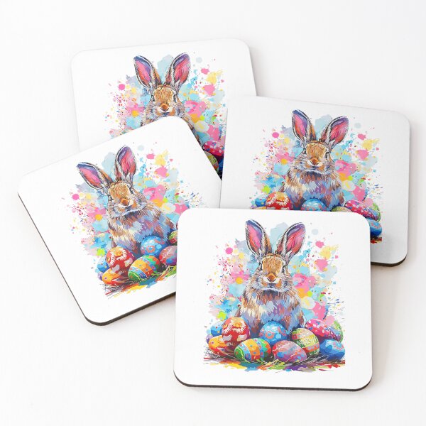Item preview, Easter Bunny With Tie Dye Glasses Easter Day designed and sold by BASKF.