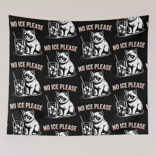 Item preview, No Ice Please Funny Cat Meme Men Women designed and sold by BLZART.