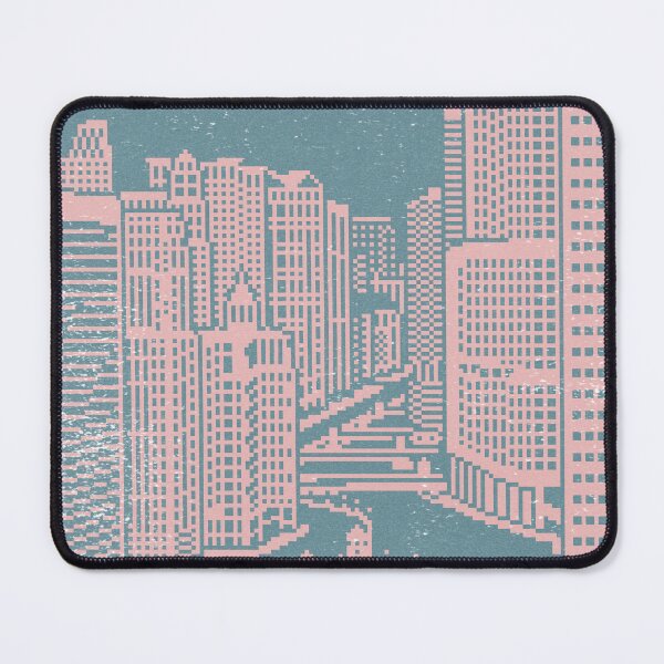 Item preview, Chicago River Pixel Art - Peacock + Rose designed and sold by Irene Estelle.