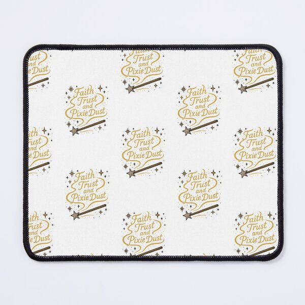 Item preview, “Faith, Trust, and Pixie Dust” – Magic Wand Tattoo Style Design designed and sold by ClassroomInk.