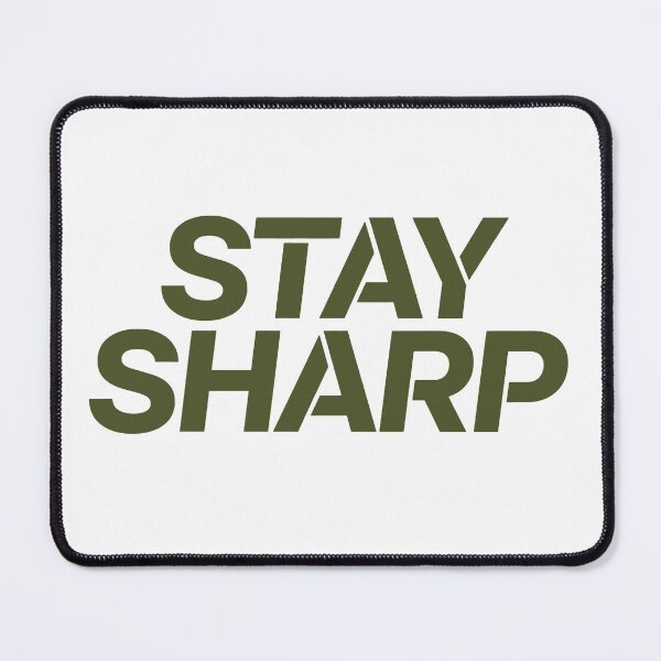 Item preview, Stay Sharp – Minimal Focus Motivational Quote Typography designed and sold by andry01.