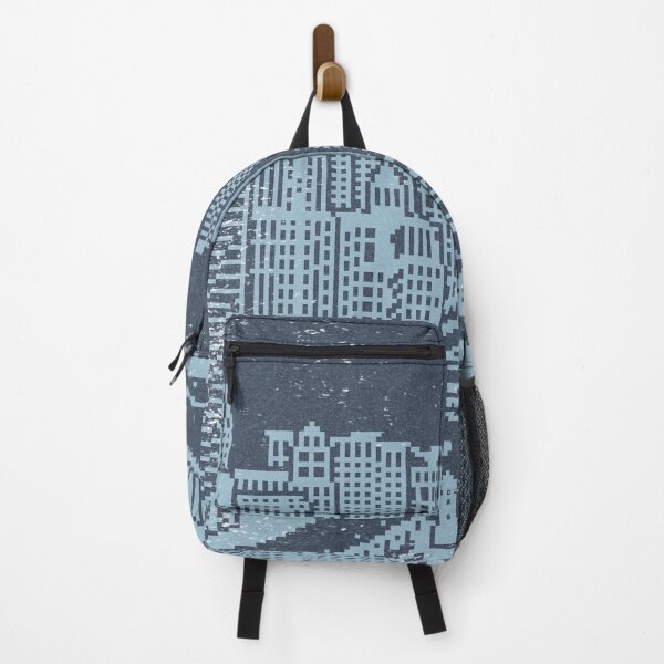 Item preview, Chicago River Pixel Art - Dusk + Sky designed and sold by Irene Estelle.