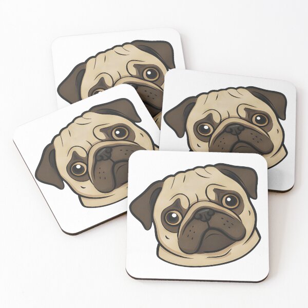 Item preview, Cute Sad Pug Puppy With Big Eyes designed and sold by OskarCreates.