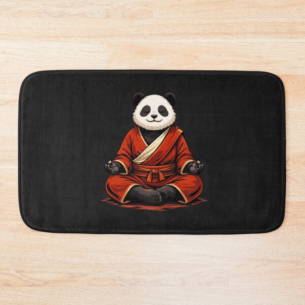 Item preview, Peaceful Panda Monk Yoga – Zen Minimal Pop Art Illustration designed and sold by ColorSplash123.