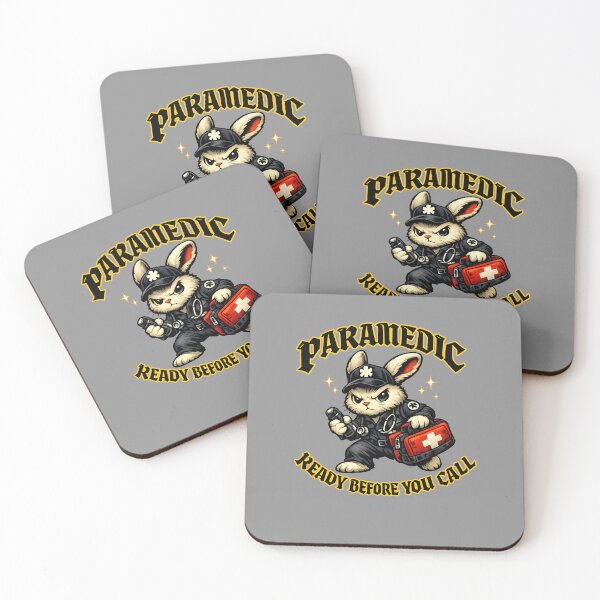 Item preview, Paramedic Bunny Ready Before You Call Emergency Medic Art Pride designed and sold by ClinicalHubs.