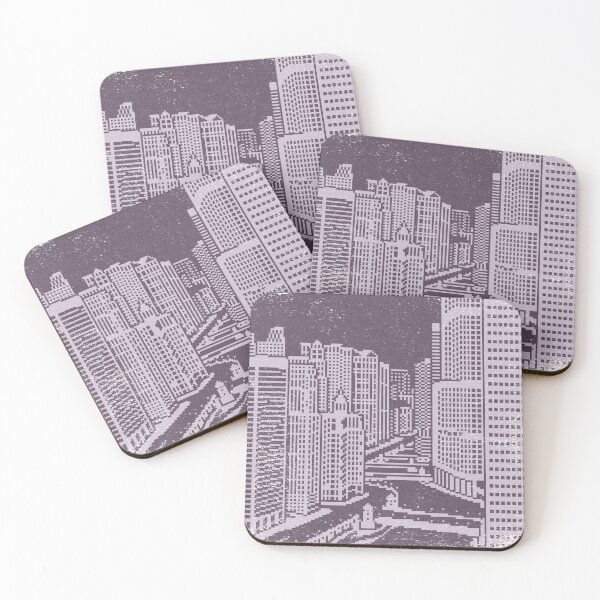 Item preview, Chicago River Pixel Art - Fig + Dust designed and sold by Irene Estelle.