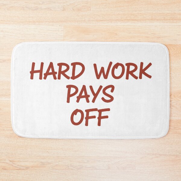 Item preview, Hard Work Pays Off – Minimal Hustle Motivational Quote Typography designed and sold by andry01.