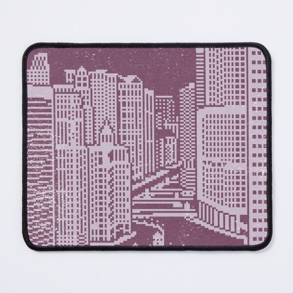 Item preview, Chicago River Pixel Art - Beet + Dust designed and sold by Irene Estelle.