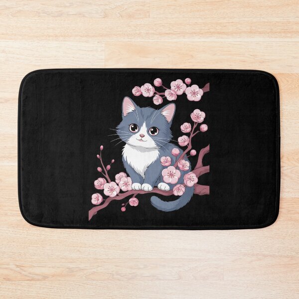Item preview, Cute Cherry Blossom Cat Kitten designed and sold by angolinnArt.