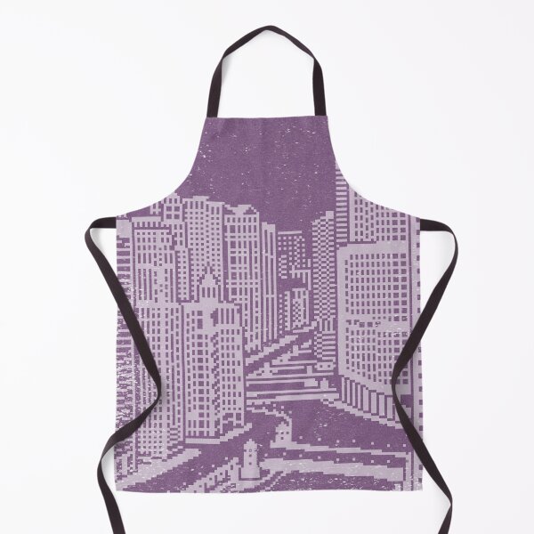 Item preview, Chicago River Pixel Art - Plum + Dust designed and sold by Irene Estelle.