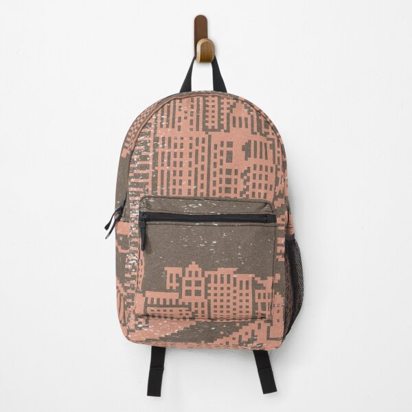 Item preview, Chicago River Pixel Art - Earth + Coral designed and sold by Irene Estelle.
