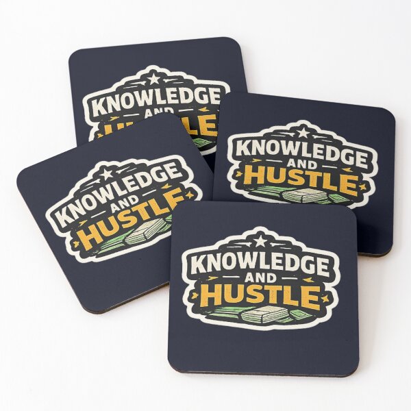 Item preview, Knowledge And Hustle – Smart Grind Typography Design designed and sold by Amr Darwish Graphic designer.