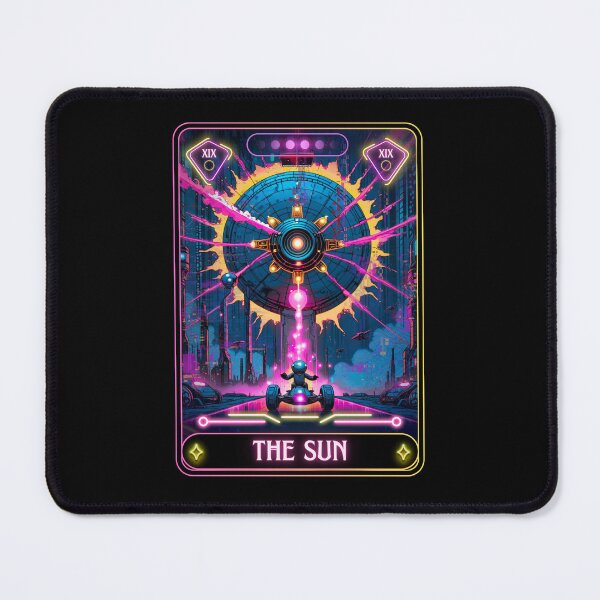 Item preview, XIX The Sun | Synthwave Tarot Card Style & Digital Plasma Star designed and sold by JB-designstudio.
