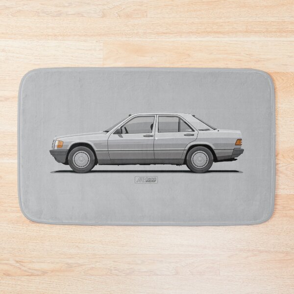 Item preview, 190E W201 Astral Silver – Classic 1980s German Sedan Illustration designed and sold by ARVwerks.