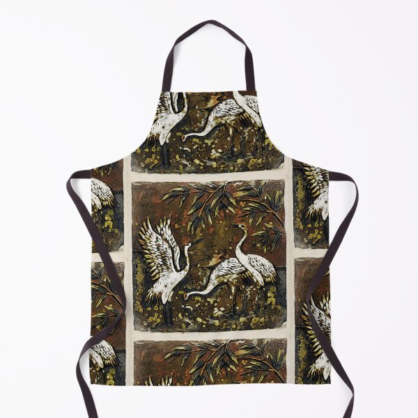 Item preview, Three white cranes on the ground / Swiss Artwork Photography designed and sold by Raphael Wolf.