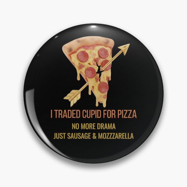 Item preview,  I Traded Cupid For Pizza - Funny Anti-Valentine's Day designed and sold by Anyshca.