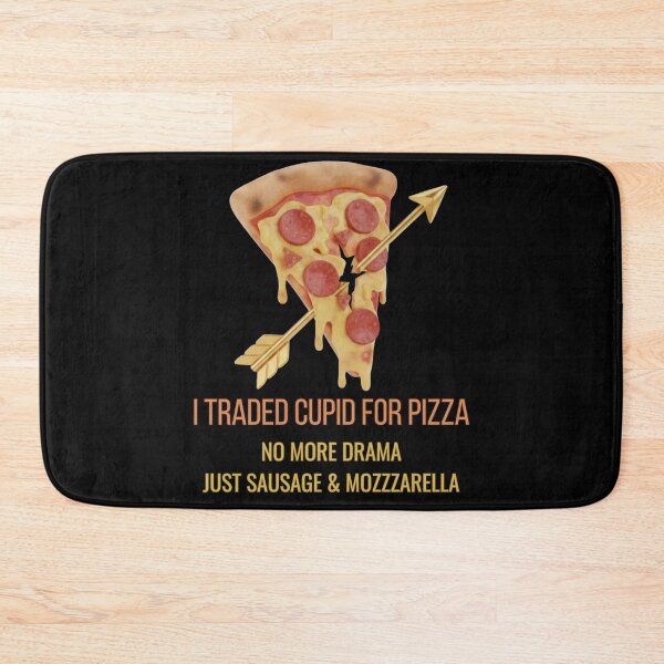 Item preview,  I Traded Cupid For Pizza - Funny Anti-Valentine's Day designed and sold by Anyshca.