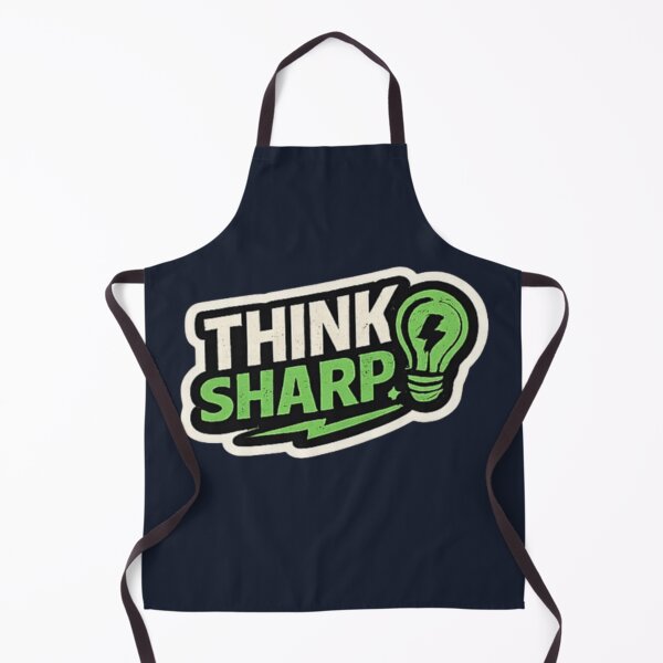 Item preview, Think Sharp – Intelligent Mind Typography Design designed and sold by Amr Darwish Graphic designer.
