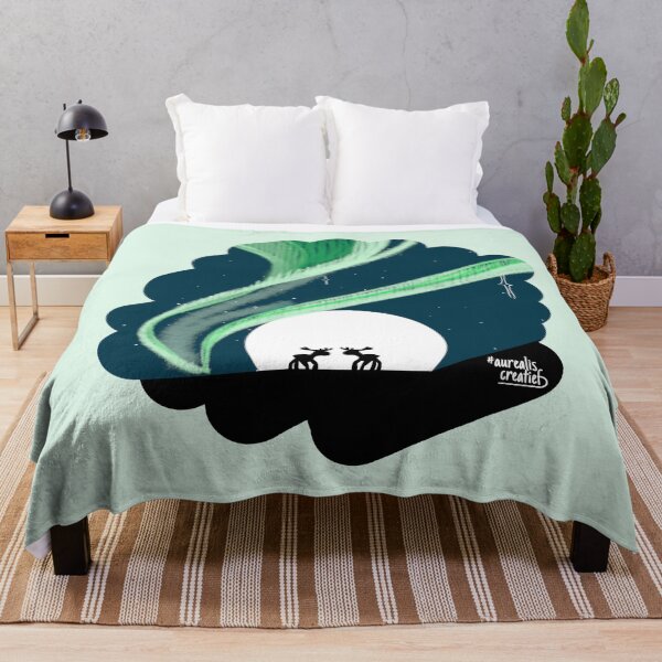 Item preview, Northern lights in a Scandinavian snowy landscape designed and sold by Aurealis Creatief.